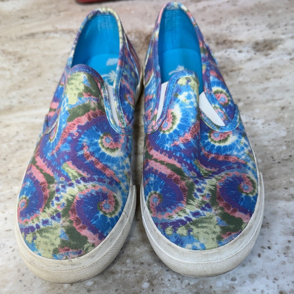 Margaritaville Multicolor Tie-Dye Slip-On Canvas Shoes